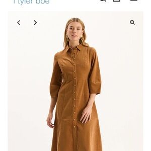 Tyler Boe Women's Tan Midi Dress